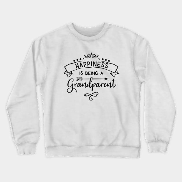 Family Series: Happiness is Being a Grandparent Crewneck Sweatshirt by Jarecrow 